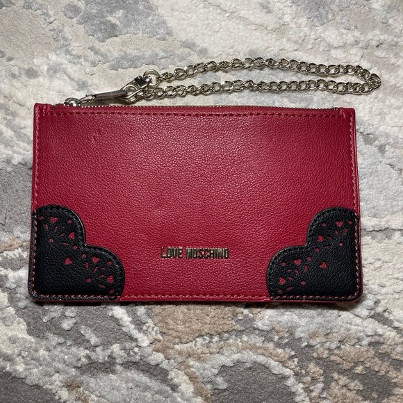 Love Moschino Leather Wallet Wristlet - Picture 1 of 9